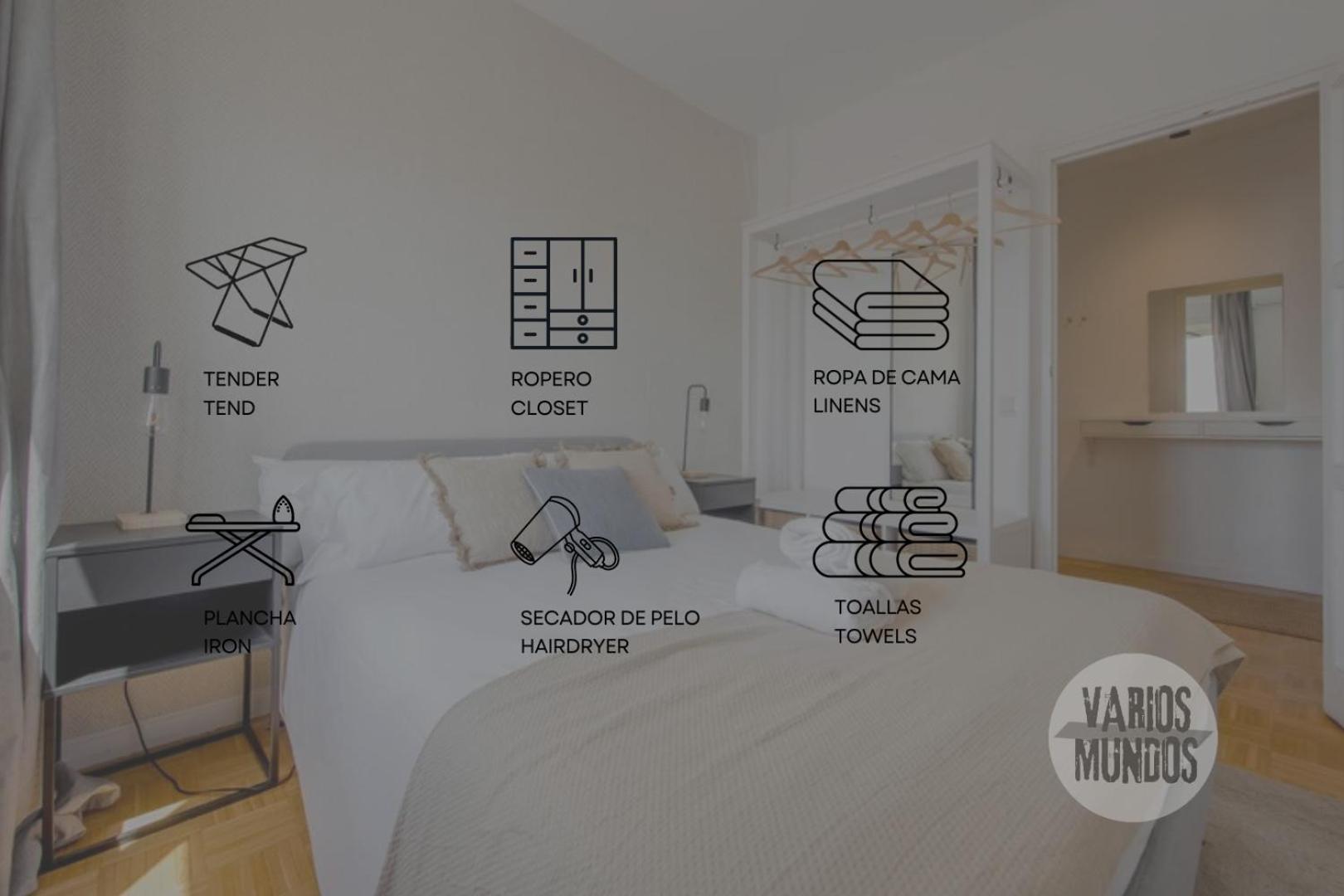 New Apt Para 7Pax En El Corazon De Madrid-Centro Eksteriør billede