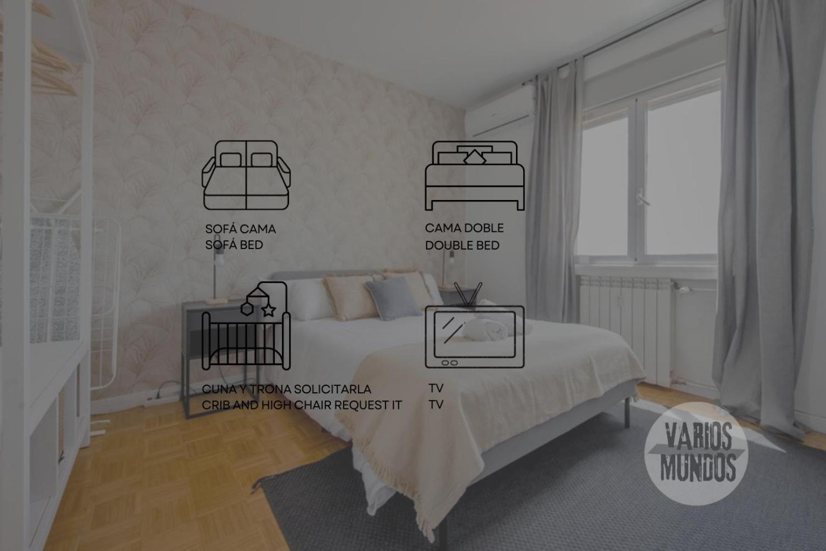 New Apt Para 7Pax En El Corazon De Madrid-Centro Eksteriør billede